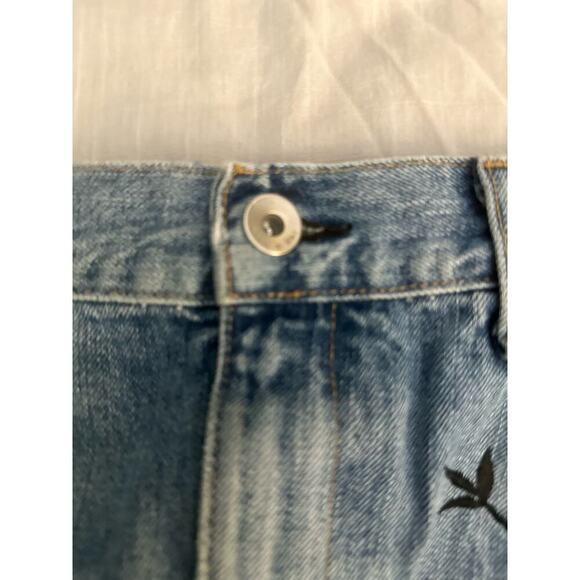 RAG & BONE Dive Denim Embroidered Mini Skirt Sz 27 - Picture 8 of 10